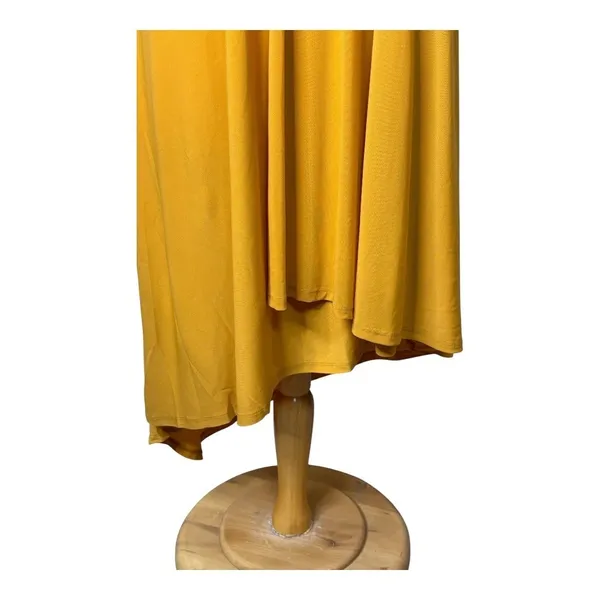 Antthony High Low Sleeveless Dress Womens Medium Mustard Yellow NWT Tank Style‎ - Image 5