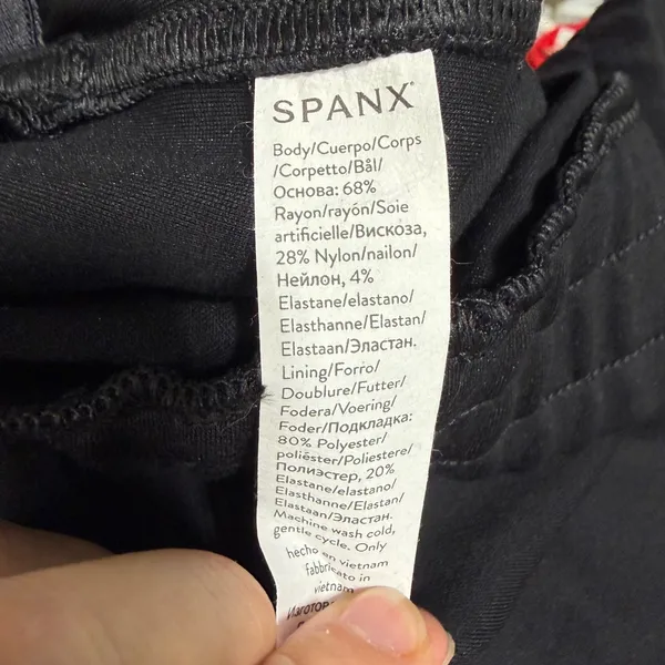 Spanx Sunshine Jogger Black Elastic Waist Stretch Pants Large - Image 3