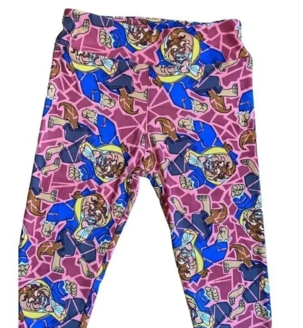 Women’s One Size Disney Leggings • Beauty & The Beast Leisurewear NWOT - Image 4