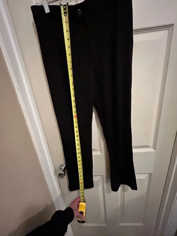 Lee Black Dress Pants — Tailored Straight Leg - size 10P - Image 5