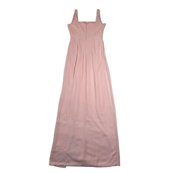 NEW Lulus Glamorous Disposition Light Pink Ruched Maxi Dress Size S Party Bridal - Image 5