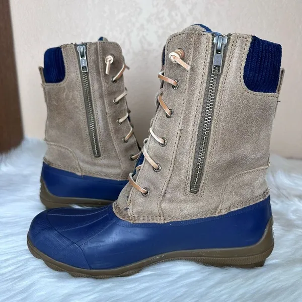 SPERRY TOP SIDER SYREN MISTY Women's Waterproof Duck Fleece Lined Boots Size 8 - Image 13