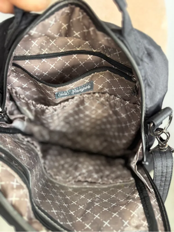 Black Quilted Crossbody Messenger Bag for Women - Image 6