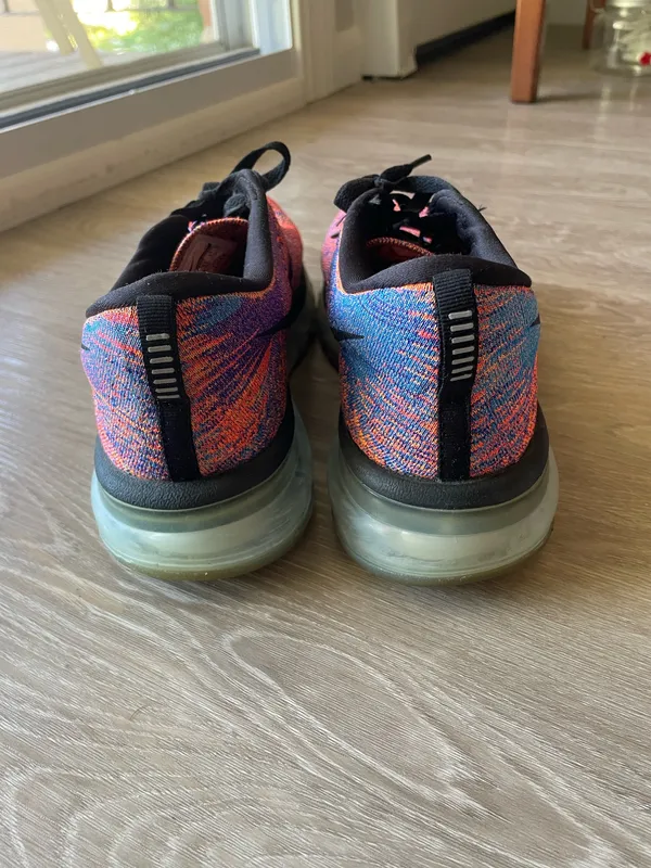 Nike Flyknit Air Max Blue Concord Crimson Sneakers - Image 2