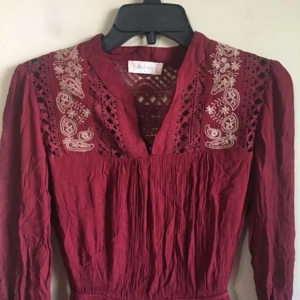 Altar'd State medium burgundy dress‎ - Image 3