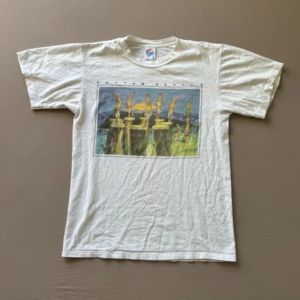 American Vintage Vintage 90s Dupille "Rhythm Devils" art tee - Image 2
