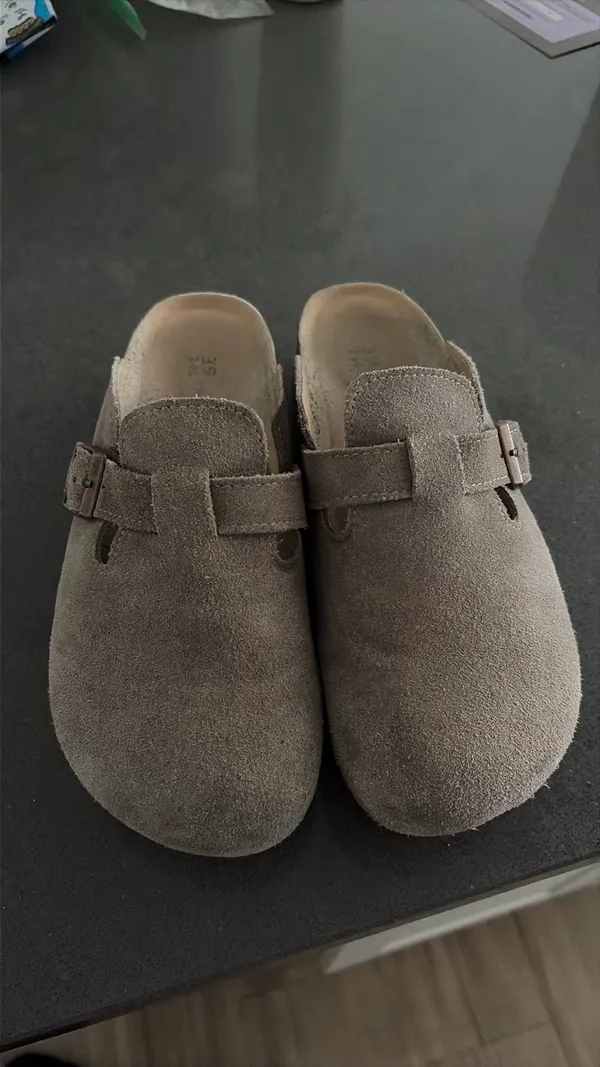 Platform suede clogs Brown Size 8.5 - Image 2