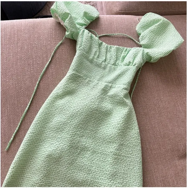 ZARA Gingham Dress Mini - Image 4