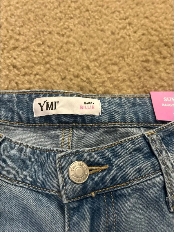 E254 ymi baggy Billie size 5/27 fit jeans blue - Image 4