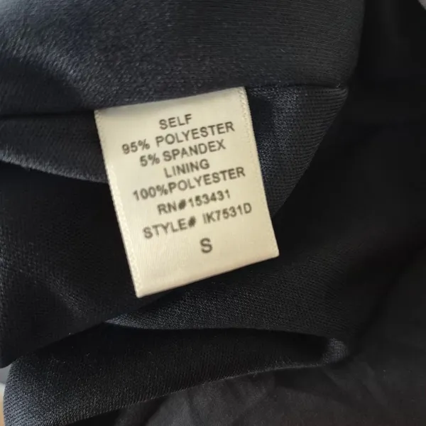 Windsor Navy Blue Satin Slip Dress Adjustable Straps Zip Back Size Small - Image 4