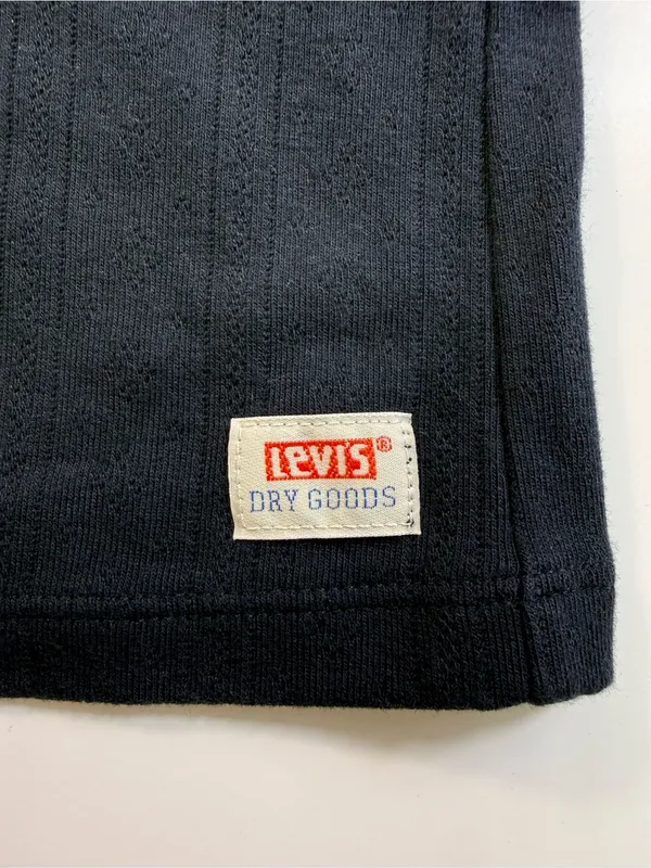 Levi's Black Long-Sleeve Button Henley Tee - Image 5