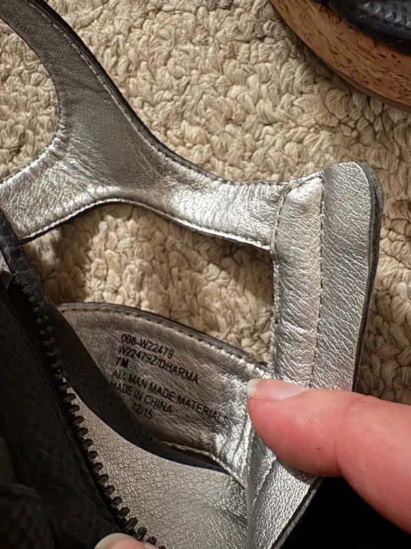 White Mountain Black wedges - Image 7