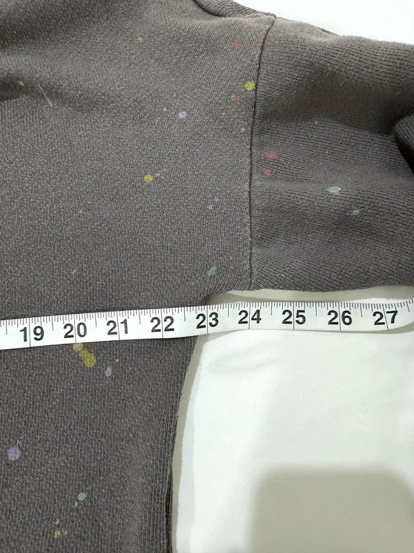 Free People FP Movement Grey Splatter Paint Sweatshirt - Image 9