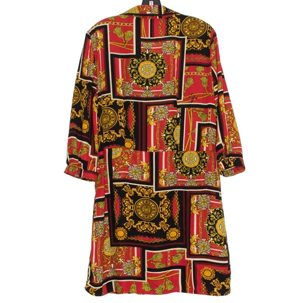 Bebop Y2K Baroque Mini Dress Red Abstract Bold Maximalist Old Money Statement Large - Image 2