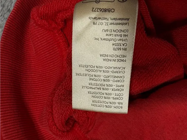Free people school of dance New York Red Zip-Front Track Jacket sweatshirt small - Image 9