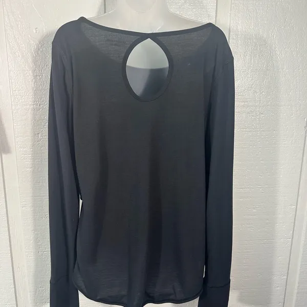 Be Inspired Studio Black Long Sleeve Top Size XL NWT - Image 5