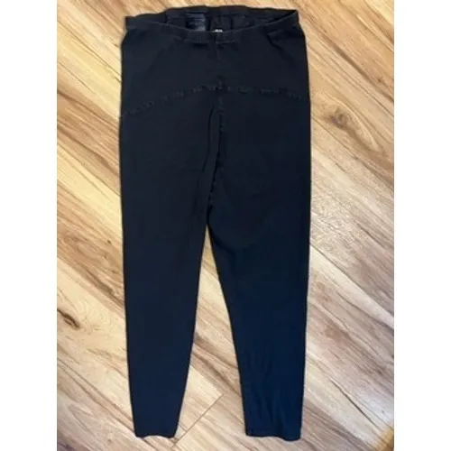 HM Sm/Med Mama Maternity Black Over Belly Leggings‎ Pants Minimal Basic Casual - Image 3