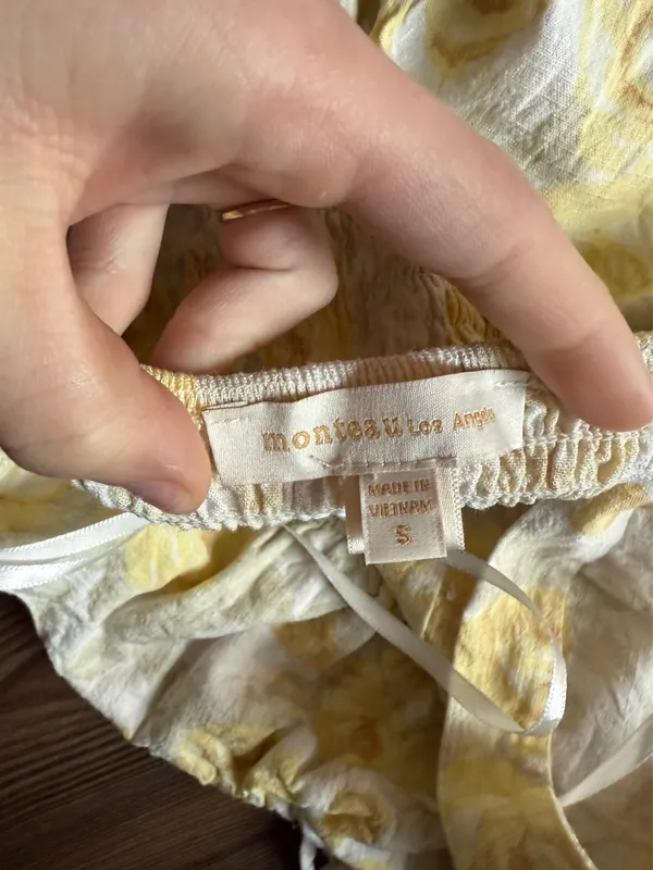 TJ Maxx Yellow floral linen dress - Image 4