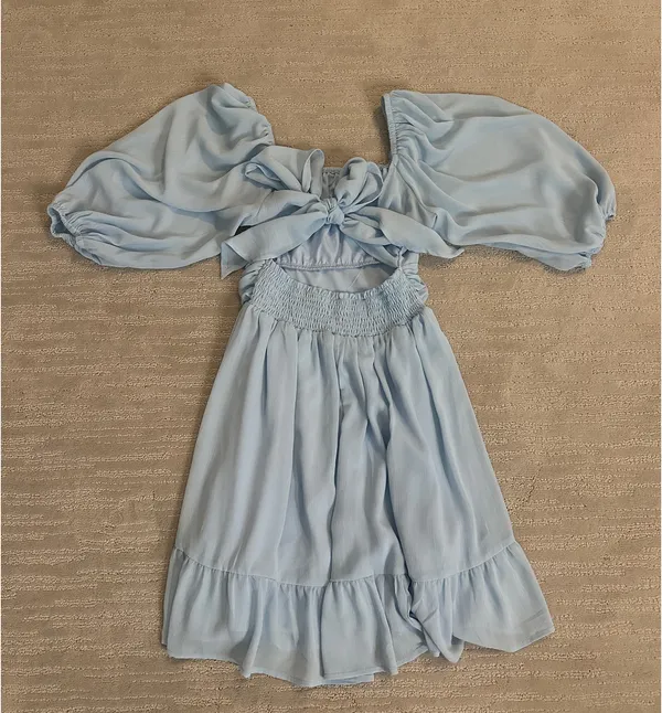 Blue Mini Dress - Image 3