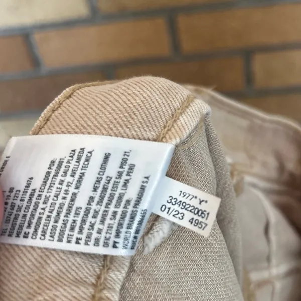 American Eagle Baggy Wide Leg Pants Size 4 Beige/Tan Style 3349220051 - Image 5
