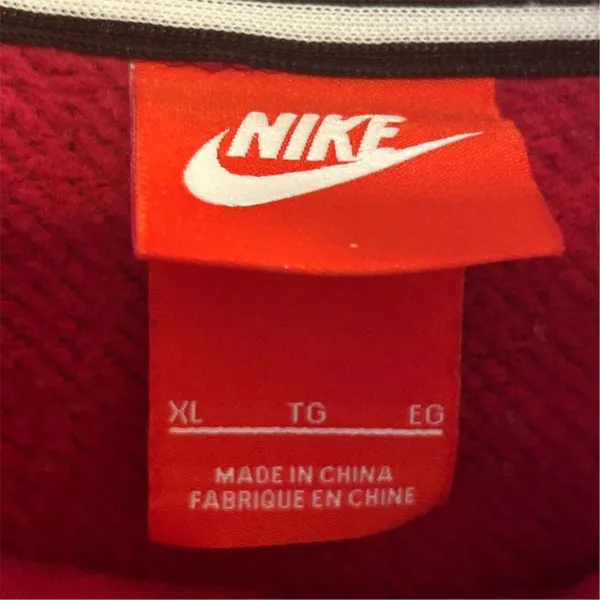 Nike Women's Funnel Neck Hoodie Red Size L Long Sleeve Casual‎ - Image 7