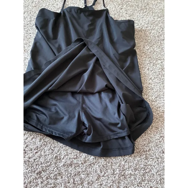 All in Motion Black Active Dress with Built-in Shorts and Bra Size L - Image 3