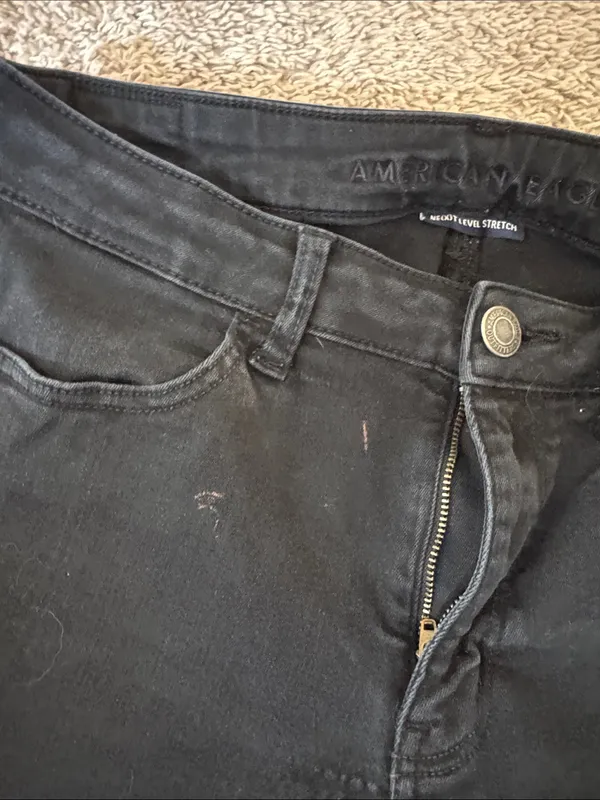 American Eagle Outfitters Black Skinny Jeans - High Rise Stretch / K7 - Image 3