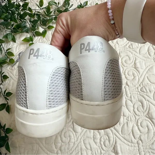 P448 Thea Low Top Sneakers in Stardust Sz EU 41 / 10.5 - Image 5