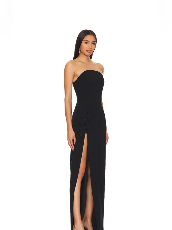Amanda Uprichard x REVOLVE Wolfe Gown in Black Small - Image 6