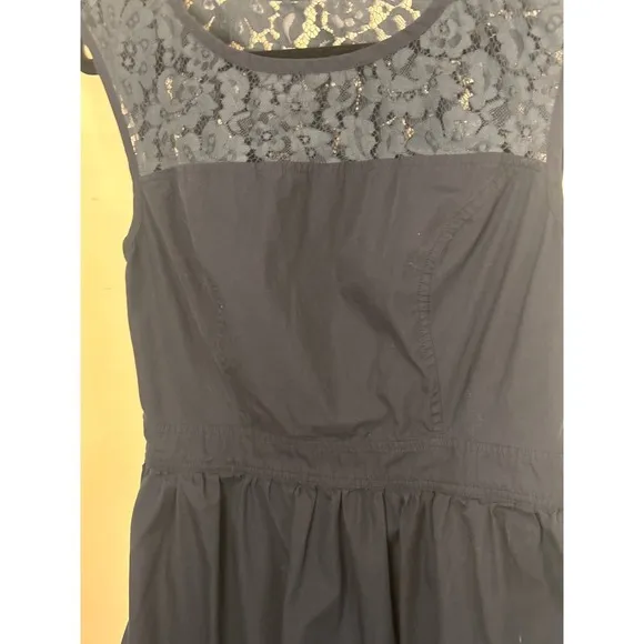 eShakti Navy Blue Lace Fit and Flare Dress Cap Sleeve Size 8 M HOCO Event‎ - Image 9