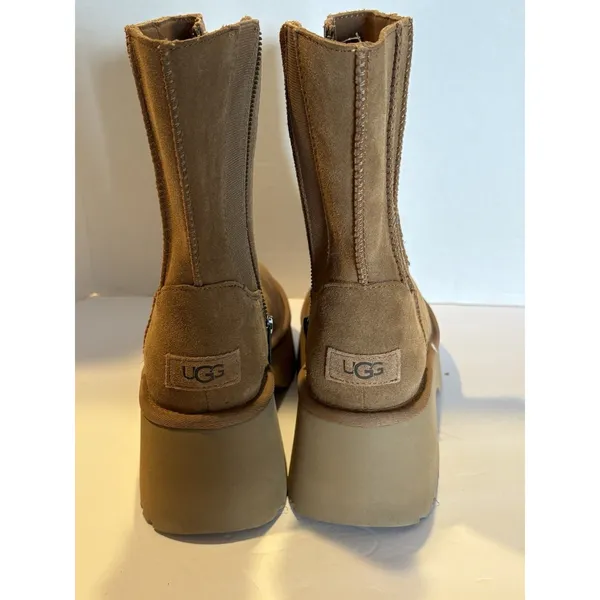 New Ugg Womens Classic Twin Seam Heights Chestnut Platform Boots 1158313 SZ 9 - Image 4