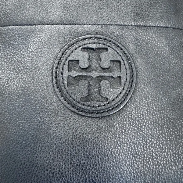 Tory Burch Black Leather convertible crossbody Chain Tote - Image 6