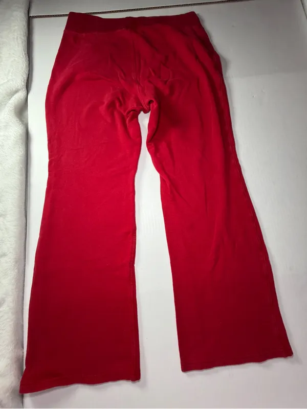 Vintage Y2K Polo Jeans Co. Ralph Lauren Red Knit Pants - Image 8