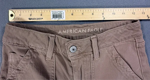 Women’s American Eagle Tan Wide Leg Stretch Cargo jeans - Image 6