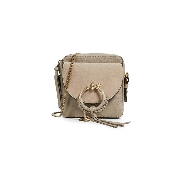 See By Chloe Joan Leather Mini Shoulder Bag Motty grey Crossbody - Image 8