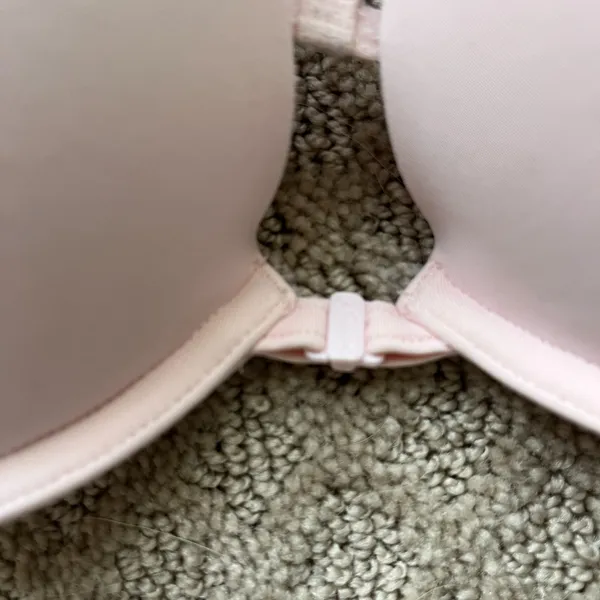 La Senza Bra Light Pink Front Clasp Adjustable Strap Racer Back Underwire 32 C - Image 2