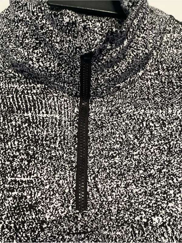 Mondetta Black & Gray Marled Quarter-Zip Pullover - Image 3