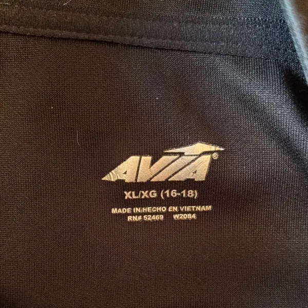Avia Black Boxy Polo Sweatshirt - Image 2