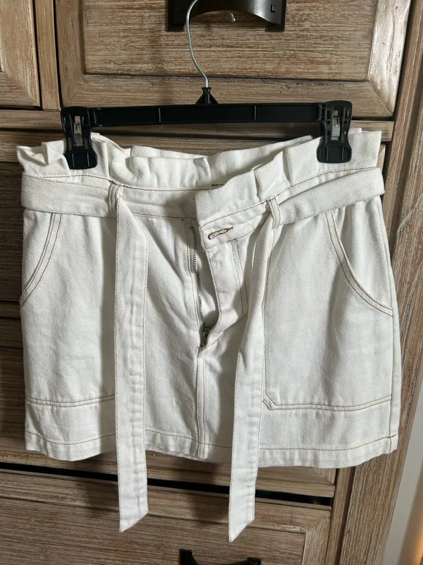 Altar'd State White denim skirt - Image 3