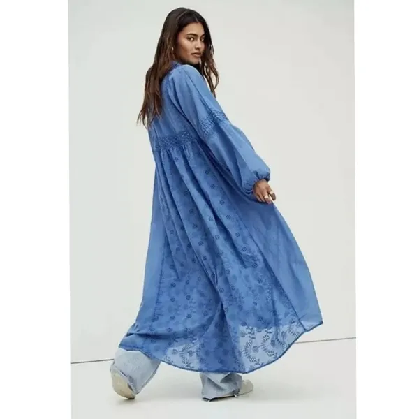 Free people The Adventuring blue Midi Dress - Image 3