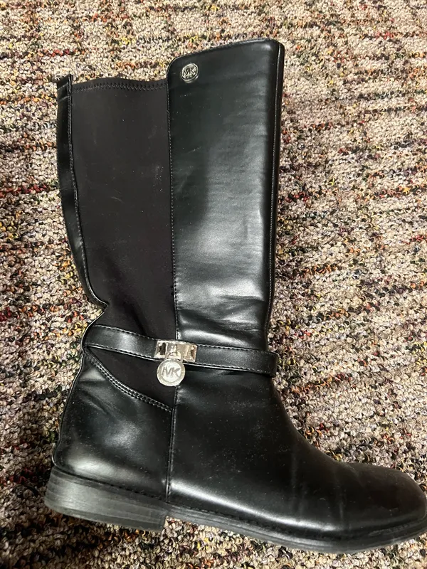 Boots Leather Black Size 5 - Image 3