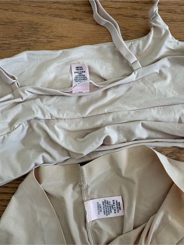 Victoria's Secret Cream Brami & High-Waist Shorts Set - Image 3