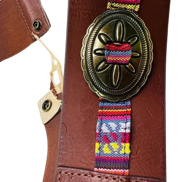 Steve Madden Aztec Brown Belt M/L - Image 4