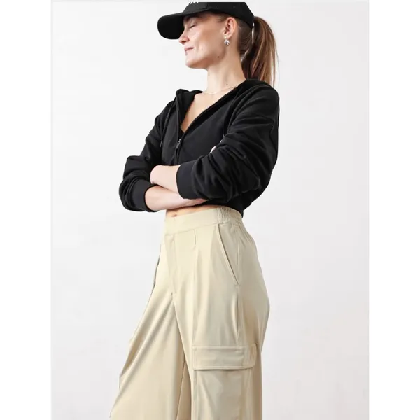 Athleta 4 Pinnacle Cargo Trouser Ecru Size 4 Regular - Image 10