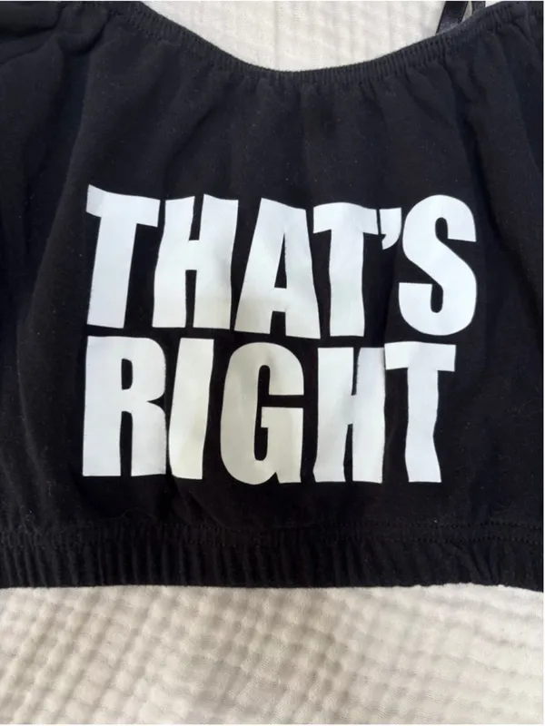 Women's Costume Gallery Black Crop Top Dance Costume "That's Right" M - Image 10