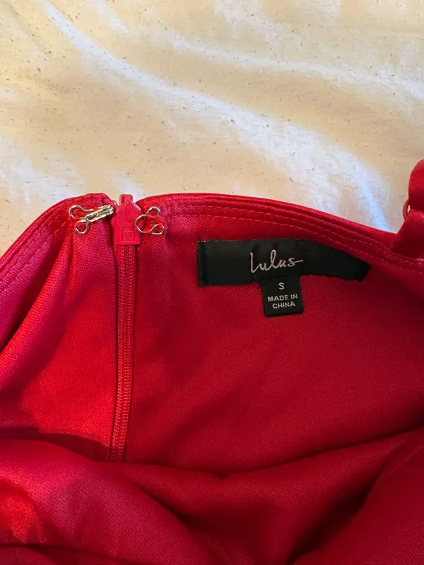 Red Lulus Dress Bodycon Mini - Image 2