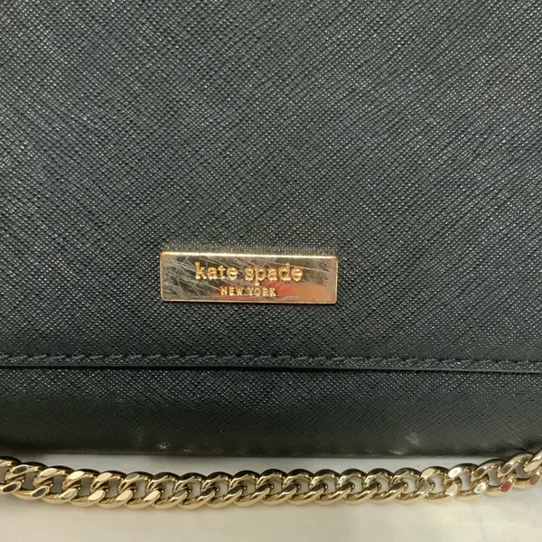 Kate Spade Greer Laurel Way Black and Gold Crossbody Shoulder Purse - Image 3