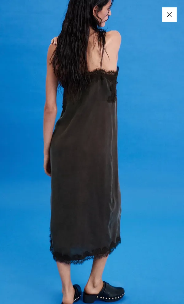 Mango Lace Slip Dress - Image 2
