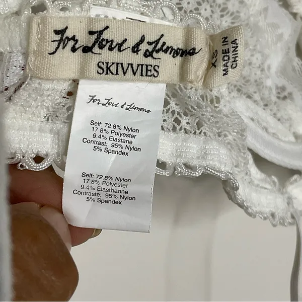 For Love and Lemons Strappy Vega Underwire Bra In White Size XS - Image 8