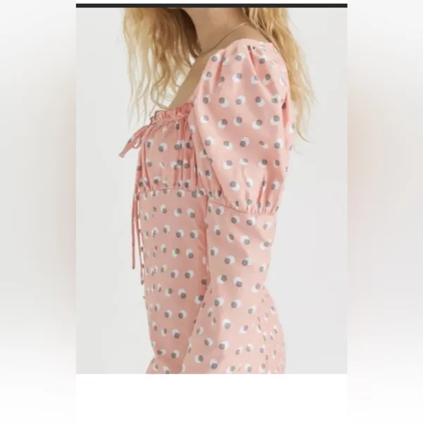 Eggie Urban Outfitters NWT Zen Button-Front Mini‎ Dress, Medium - Image 3
